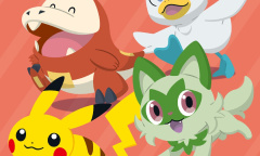 《宝可梦：朱/紫》官方壁纸 皮卡丘和新御三家