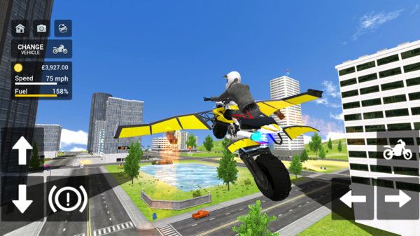 飞翔摩托模拟器无限金币版