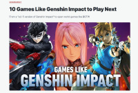 IGN 推荐了 10 款类《原神》游戏 长草期可以试试