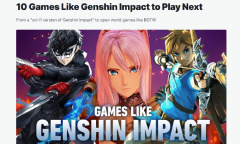 IGN 推荐了 10 款类《原神》游戏 长草期可以试试