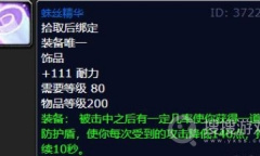 《魔兽世界》怀旧服WLK防骑饰品选择攻略