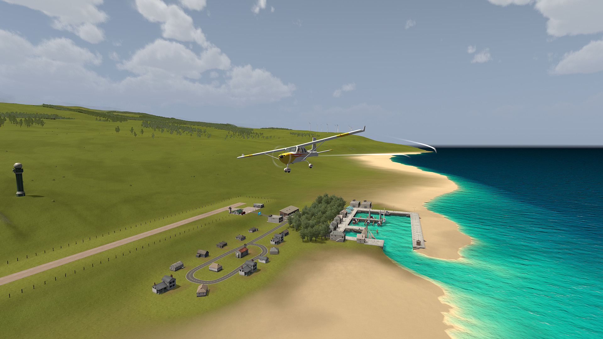 海岸线飞行模拟器