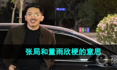 张局和董雨欣是什么意思