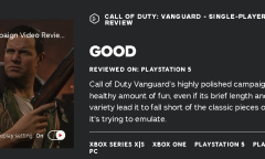 《使命召唤：先锋》单人战役IGN评分7分：缺乏创新 过于保守