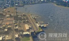 《城市天际线2》港口连接道路方法