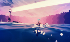 平台动作冒险游戏《Wavetale》公布 在被淹没的城市水域冲浪！