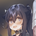 在阴暗房间的孤独女孩子纸巾盒版