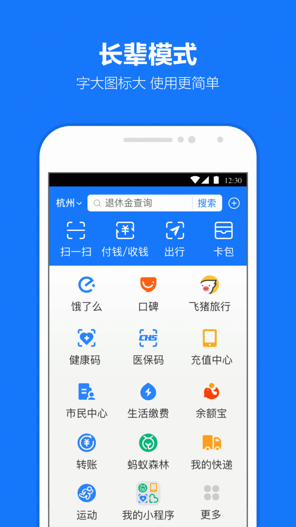 支付宝大字版