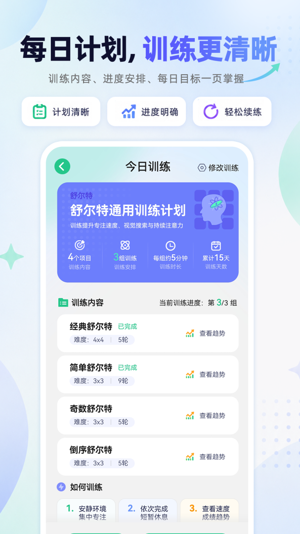 舒尔特方格训练
