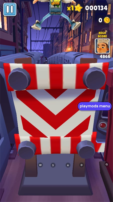 地铁跑酷变速版内置菜单中文版