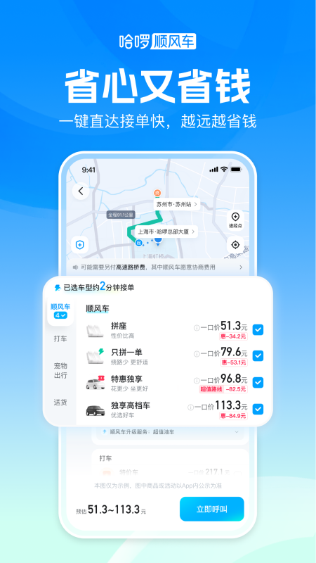 哈啰顺风车
