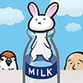 兔子和牛奶瓶