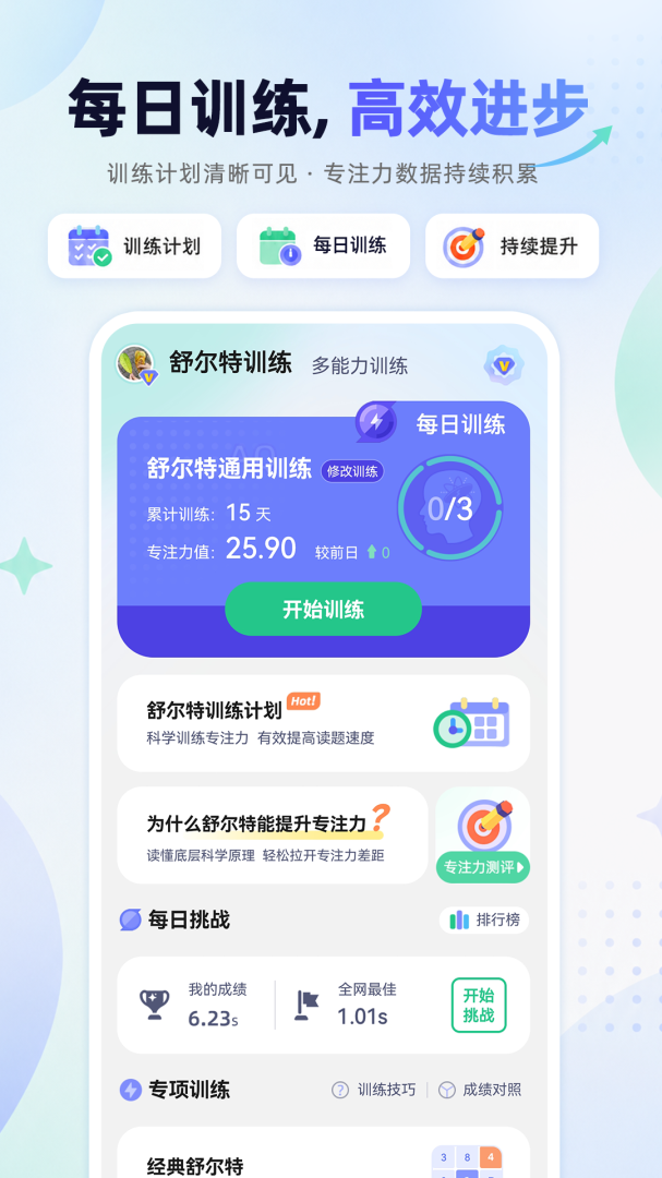 舒尔特方格训练