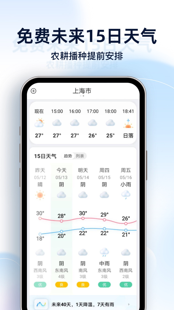 天气预报星