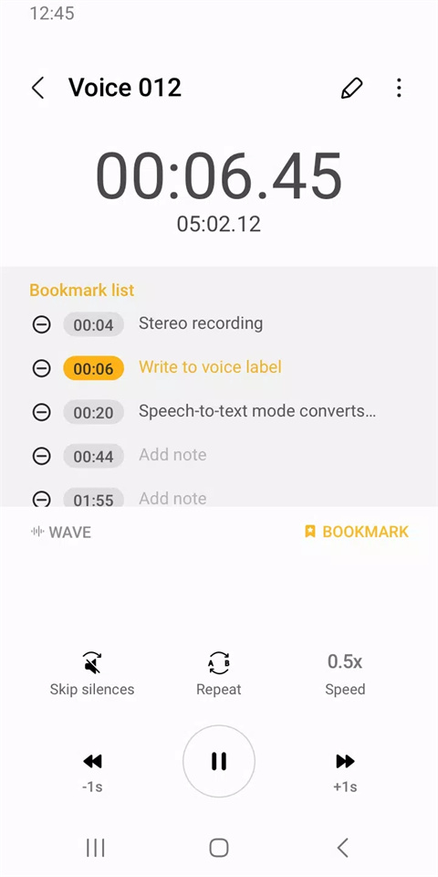 Samsung Voice Recorder
