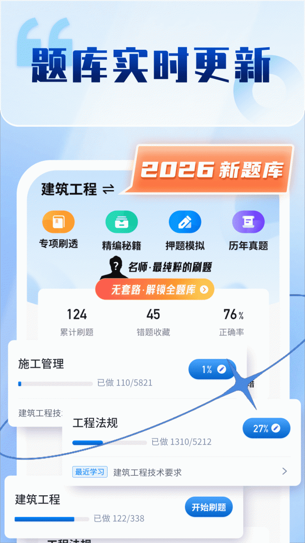 二级建造师题库自考王