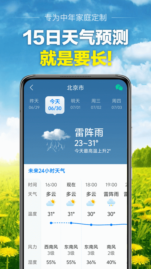 当准天气