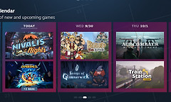 Steam个人日历正式上线可查看8周新游发行安排